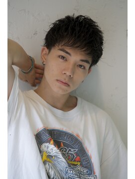 ロミーオム 本厚木(ROMMY. Homme) 刈り上げツーブロック王道マッシュショート束感メンズヘア