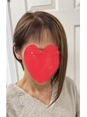 前下がりボブ×アシメ