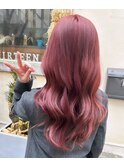 Vegan認証HUEカラー♪艶感+発色抜群の赤髪☆ブリーチ無し！