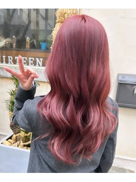 サーティーン(THIRTEEN) Vegan認証HUEカラー♪艶感+発色抜群の赤髪☆ブリーチ無し!
