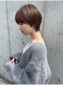 大人可愛い20代30代40代50代ウルフレイヤーボブ丸みショートボブ