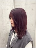 【Chiharu】深みボルドー/ブリーチ履歴あり