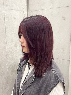 ミリィバイアヤラ 船橋店(MIRYI by ayala) 【Chiharu】深みボルドー/ブリーチ履歴あり