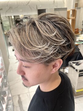 ピークアブー 原宿ハラカド(PEEK-A-BOO) メンズショート/メンズハイライト/白髪ぼかし/PEEKABOO