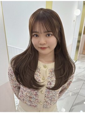 リルミー ミュエナ 大須 矢場町(Lilme myuena) ナチュラルレイヤーカット オリーブチョコレート　＊Lilme＊