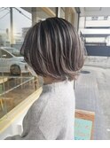 バレイヤージュONアッシュグレー♪【merc.松下】