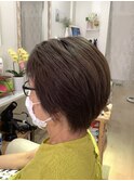 赤みを抑えたグレージュブラウン/白髪染め【白髪率80~90%】