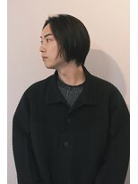 シンク(sync)&nbsp;メンズのアンニュイな中性的なショートボブ 大阪美容室メンズ