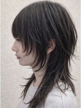 メルク(merc) レイヤー ボブ ショート インナーカラー 韓国