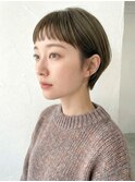 【ラウンドバングフレンチショート】