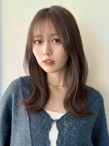 ハニーシブヤ(HONEY shibuya)&nbsp;レイヤーカット/イメチェン/ベージュブラウン/脱白髪染め1