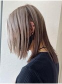 『silver ash』デザインカラー×ブリーチカラー