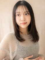 カバーヘアアンドスパ ブリス 浦和(COVER HAIR&SPA bliss) シースルーバングメテオストレートワンホンレイヤー20代30代X