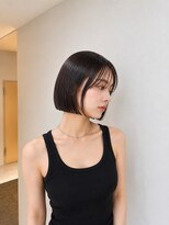 フォト 新宿三丁目(foto)&nbsp;髪質改善縮毛矯正地毛風ストレート切りっぱなしボブ