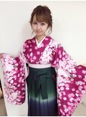 Pinky☆ゆる編み込みアップスタイル