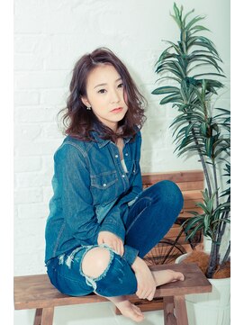 モードケイズ 松原店(MODE K's) 似合わせカット セミディ ベージュカラー ラブ