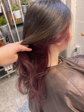 アルート 町田店(aroot) #インナーカラー#ピンクパープル