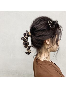 タグ(#tag) #ダークラベンダーの紐アレンジ