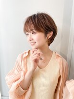 キャンバス バイ ネオリーブ 横浜西口(Canvas by neo.)&nbsp;大人かわいい小顔丸みのあるショートボブ　20代30代40代