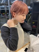 ユー(yew)&nbsp;ピンクベージュ×マッシュショート