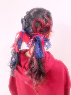 ヘアセット専門店 ナゴミ 渋谷店(nagomi) ハートアレンジ/編み込み/リボン