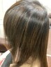白髪ぼかしハイライト　￥7800～コラーゲントリートメント入り