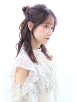 リン(Rin)&nbsp;ゆるふわハーフお団子【お呼ばれ/結婚式/パーティ】20代30代40代