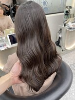 ロンド マーレ 天神大名店(Lond mare) デザインカラー/レイヤーカット/オリーブベージュ