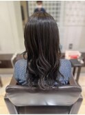 美髪グレージュカラー