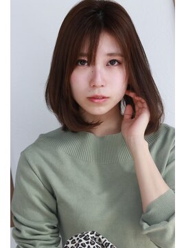 ノイ 千歳船橋(noi) 斜めバング/グレージュカラー/デザインカラー/シルキーベージュ