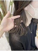 グレージュカラー アッシュベージュ ブリーチなしカラー