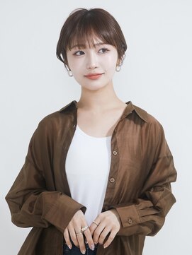 オンク 新宿(onk) 黒髪/グレーベージュ/レイヤーロング/前髪パーマ[新宿駅]