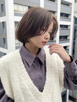 イヴォークトーキョーオーサカ(EVOKE TOKYO osaka)&nbsp;お手入れ簡単 髪質改善 大人ボブ シースルーバング カット