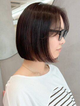 ロンドポレール 北千住(Lond polaire) シアカラー×セミディ×ダークアッシュ×姫カット