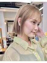 サンド クリア 横浜本店(sand clear)&nbsp;簡単ヘアアレンジ"切りっぱなしボブ"