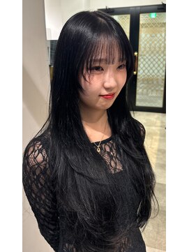 ジエクト 本店(The Ect) ○ピンクヘアー ロングウルフパーマ 秋色