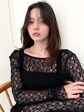 リル バイ ジルブラン(Lil by JIL BLAN) 黒髪 ボブルフ ネビージュ 小顔 ワンレン スペインカール