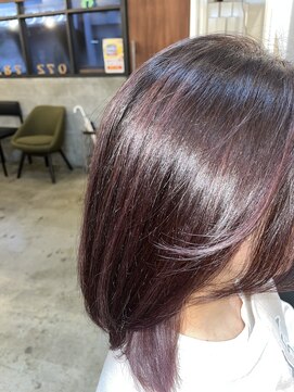 フランク 伊丹店(i's FRUNC) ハイライト ピンクベージュ ピンクパープル