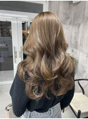 ブリーチなしベージュ