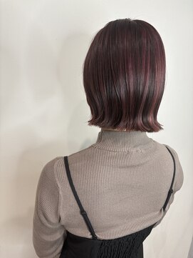 アヴァンス アリオ鳳店(AVANCE) 切りっぱなし×ピンクハイライト