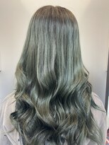 美容室 パペポ(PAPEPO)&nbsp;カーキ・・・グリーン系カラー　ダブルカラー