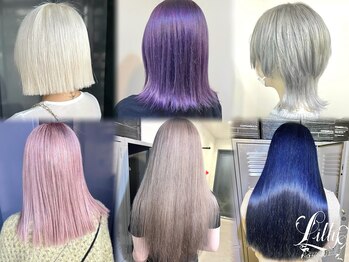Lilly shibuya 髪質改善 縮毛矯正 酸性ストレート ブリーチ ダブルカラー【リリー】