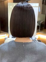 カミラボ(KAMI LABO)&nbsp;髪質改善 縮毛矯正 グレージュ ダメージレスカラー ミニボブ