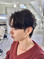 アノ 別府店(Ano.) 大分ニュアンスパーマセンターパートフェザーパーマ毛流れパーマ