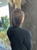 ガルボヘアー 桟橋店(garbo hair) ボブ 透明感カラー ケアブリーチ 大人女子
