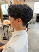 千葉駅MEN’S/波巻きツイストスパイラル/刈り上げセンターパート
