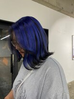 スーパーシーン(SUPER SCENE) 着物ヘア/ダークアッシュ/ミディアムレイヤーカット/宜野湾