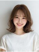 前髪顔まわりカット/外はねボブ/ショートボブ