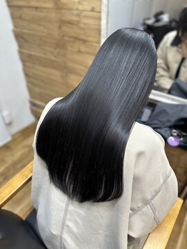 ルアナ 名古屋店(Luana) 地毛風髪質改善ストレート＋黒髪ロング