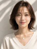 ヘア ビジュー(hair BIJOUX) 軽やかに揺れる40代からの上品くびれボブ